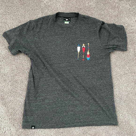 Lifted Research Group LRG Paddle Boat Oar Gray Men’s Shirt M - Picture 3 of 3